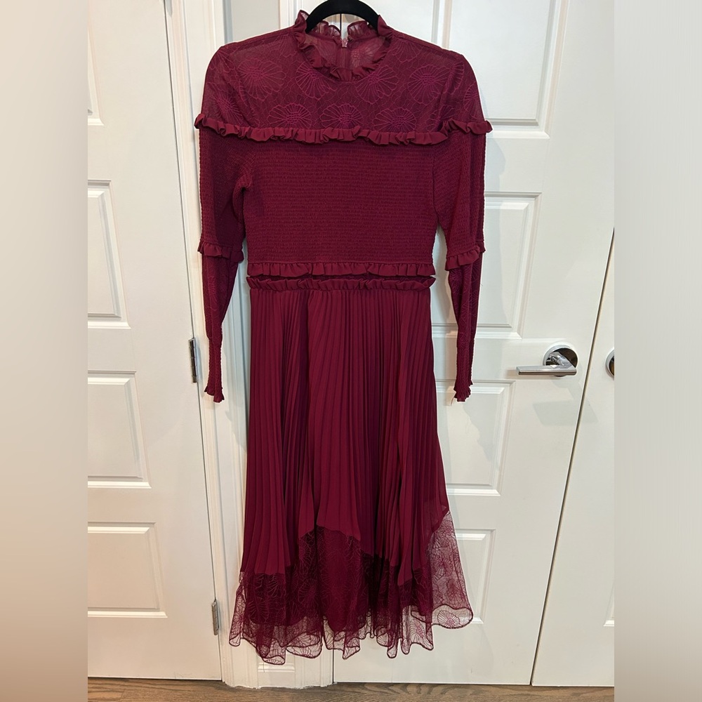 Miri Couture size 0 elegant midi dress, worn twice